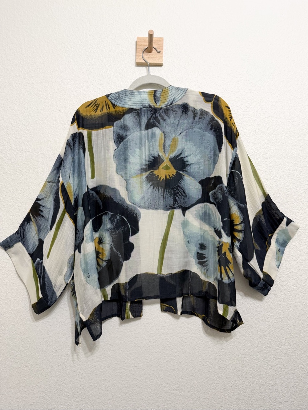 NEW One Hundred Stars Pansy Short Kimono Modal Viscose Boho